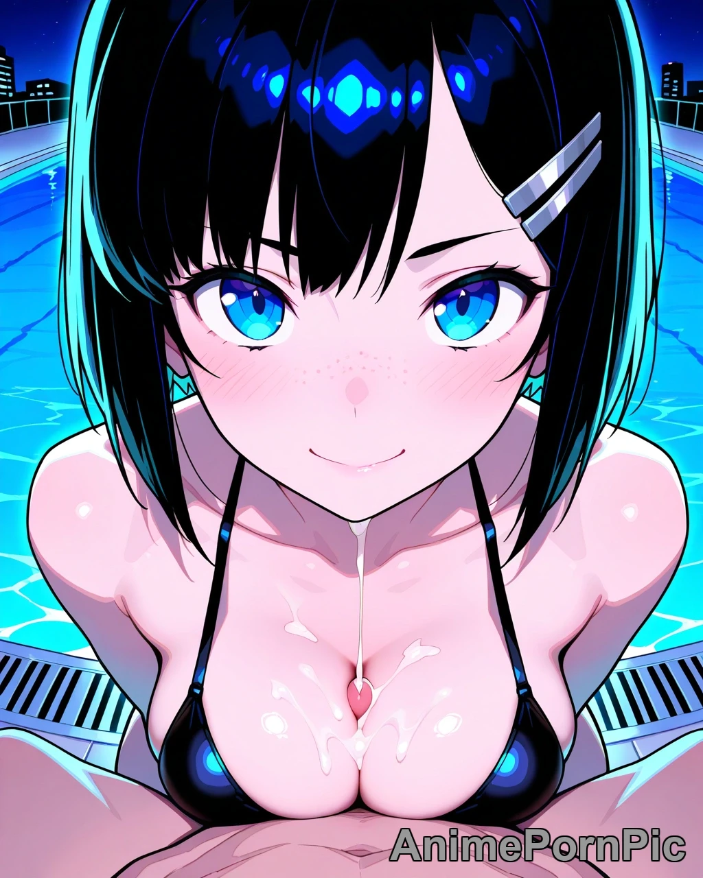 Black Bob Hair in POV Anime Beauty